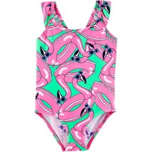 USA DEALS NOW Baby Girl OshKosh B&#39;gosh® Flamingo One-Piece Swimsuit 12 Months - £12.27 GBP