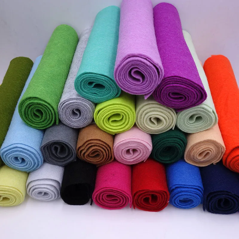 Play 90CM Soft Felt Fabric Non-woven Felt Fabric Sheet DIY Sewing Dolls Crafts M - £23.18 GBP