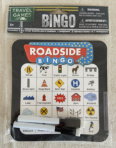 Travel Games Bingo Road Sign 2 Dry Erase Boards &amp; Markers Entertainment Learning - £6.10 GBP