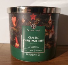 Goose Creek Candles 3 wick 14.5 oz Classic Christmas Tree NEW - £26.10 GBP