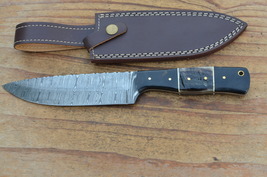 vintage real handmade damascus kitchen/hunting knife 5636 - £35.39 GBP