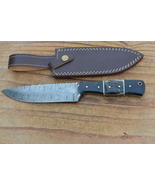 vintage real handmade damascus kitchen/hunting knife 5636 - £35.41 GBP