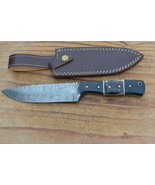 vintage real handmade damascus kitchen/hunting knife 5636 - $842.40 MXN
