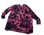 Torrid Womens Pullover Sweatshirt Size 2X Hot Pink Purple Tie Dye Round ... - $21.49