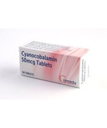 Cyanocobalamin Vitamin B12 50mcg Tablets x 50 | Trusted UK Pharmacy - $3.42 CAD