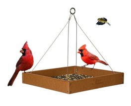 1 SQUARE FOOT FLYBY BIRD FEEDER - Large Open Platform Seed Fruit Nut Tra... - $69.97+