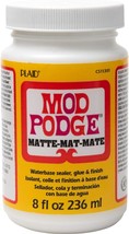 Mod Podge Matte Sealer Glue Finish All in One Craft Solution Quick Dry E... - $15.37