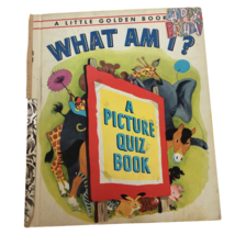 Little Golden Book What am I Picture Quiz Book Animals Children&#39;s Story 1962 G - £3.13 GBP