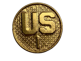 CIRCA 1919-1937, U.S. ARMY, US, 1st REGIMENT, TYPE II, COLLAR DISK - $277.32 MXN