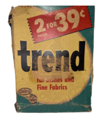 Vintage Trend For Dishes &amp; Fine Fabrics Purex  Empty Worn Torn Box - $13.00 CAD