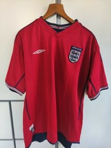 England Umbro Reversible Kick Off 26:03:02 Full Time March 2004 Shirt Si... - £10.21 GBP