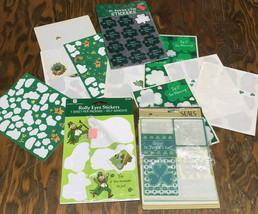 Vintage St. Patrick&#39;s day stickers and seals rolly eye stickers shamrock... - $363.70 MXN