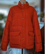 New Lands&#39; End Puffer Winter Jacket Coat Toasted Nutmeg Rust Size XL NWT - $42.75