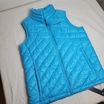 Columbia Puffer Full Zip Vest Youth Girls Size Large 14/16  Blue - £8.85 GBP