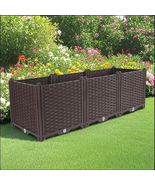 SOGA 120cm Raised Planter Box Vegetable Herb Flower Outdoor Plastic Plan... - $102.90