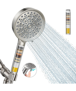 Filtered Shower Head with Handheld, 6 Spray Modes, Water Softener Filter... - €34,29 EUR