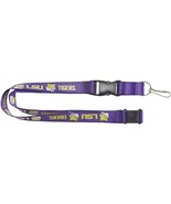 LSU TIGERS PURPLE DETACHABLE BREAK AWAY LANYARD NEW &amp; OFFICIALLY LICENSED - $12.19