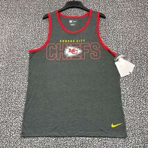 Nike Shirt Men Large Gray Kansas City Chiefs Sleeveless Crew Neck New L - $22.88