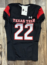 Texas Tech Red Raiders #22 Football Jersey Under Armour Black Game Sample Large - £38.93 GBP