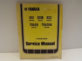 Yamaha Combined Service Manual XS1 XS1B XS2 TX650 TX650A 11613-06-01 70 71 72 73 - £53.32 GBP