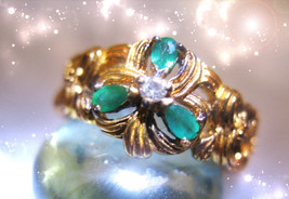 HAUNTED RING THE BAD LUCK MISFORTUNE EASTER GOLDEN ROYAL COLLECTION MAGICK - £319.55 GBP