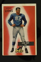 Vintage Football Card 1955 Bowman #19 Leon Hart Detroit Lions End - £7.62 GBP