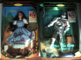 Barbie As Dorothy In Wizard Of Oz, 12701, Ken As Tin Man, 14902, 1995, Lot of 2 - £42.66 GBP
