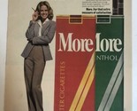 vintage More Filter &amp; Menthol Cigarettes Print Ad Advertisement 1978 pa1 - $7.91