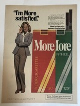vintage More Filter &amp; Menthol Cigarettes Print Ad Advertisement 1978 pa1 - £6.20 GBP