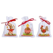 DIY Vervaco Easter Animals Potpourri Gift Bag Counted Cross Stitch Kit - £22.34 GBP