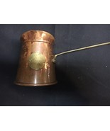 VINTAGE SMALL COPPER COFFEE POT WITH BRASS HANDLE - €28,31 EUR