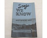 1960s Hawaiian Melodies Songs We Know Smith&#39;s Motor Boat Service Booklet - $16.03