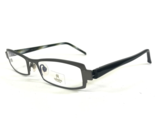 Waza Eyeglasses Frames WA 2144 GR Black Gray Striped Horn Titanium 50-18... - $116.86