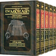Artscroll Midrash Rabbah Compact Size Size 5 volume set of the Megillos  New - £135.09 GBP