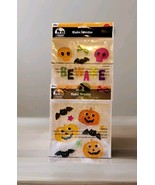 2 Pk 34 Piece Halloween Gel CLINGS Ghost Pumpkin Decorations - £8.38 GBP