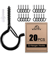 20 Pack Q Hanger Hooks with Safety Buckle for Outdoor String Lights - €13,81 EUR