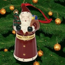 Hallmark Keepsake Christmas Ornament Santa&#39;s Hidden Surprise Vintage Tree Decor - £7.41 GBP