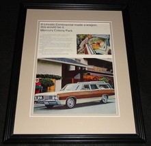 1968 Lincoln Mercury Colony Park 11x14 Framed ORIGINAL Advertisement - $44.54