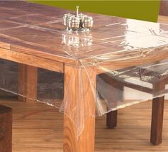 Super Clear Tablecloth Protector Cover Size Oblong 54" x 70" Free Shipping - $12.86