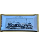 Excursion Train on the Manitou Beach Line Banking and Loan Assn Glass Dish - $760.62 MXN