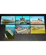 6 Lot of 1960-1970&#39;s U.S. NAVY SHIPS POSTCARDs SET Battleships Warships - $246.90 MXN