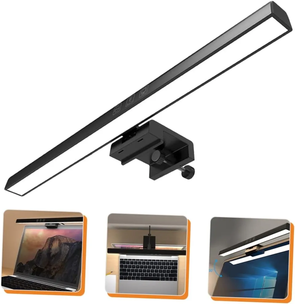 P led computer pc monitor screen light bar stepless dimming reading usb powered hanging thumb200