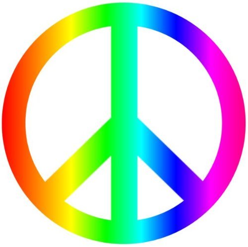 Peace Decal - Colors (4X4 Vehicle Decal) - $4.49