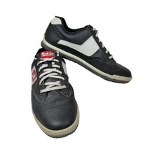 FootJoy 8 Medium Greenjoys SPIKELESS Men&#39;s Golf Shoes 45317 Black White Red EUC - £37.26 GBP