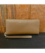 MICHAEL KORS Jet Set Travel Large Pebbled Leather Wristlet - $149.00