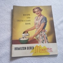 Vintage Hamilton Beach Mixette advertising recipe Litho booklet - $15.43