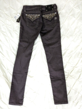 Miss Me Jeans Dark Gray Skinny Embellished Size 26 JP5489S New With Tags - £30.44 GBP