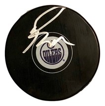 Ryan NUGENT-HOPKINS Signed Autographed Hockey Puck Edmonton Oilers w/COA &amp; Cube - £31.86 GBP
