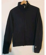 Sobe Drink 90s Y2k Zip Up Jacket Black Size Medium Lizard HAS HOLE Botto... - $25.52 CAD
