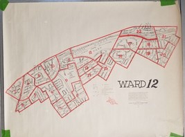 City of St. Louis Missouri Ward 12 Precincts Board of Election Commissioners Map - £30.22 GBP